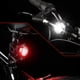 thumbnail image 5 of Juego de luces de bicicleta recargables por USB, faro delantero superbrillante y luz LED trasera para bicicleta, batería de litio de 450 mAh, 4 modos de luz., 5 of 7