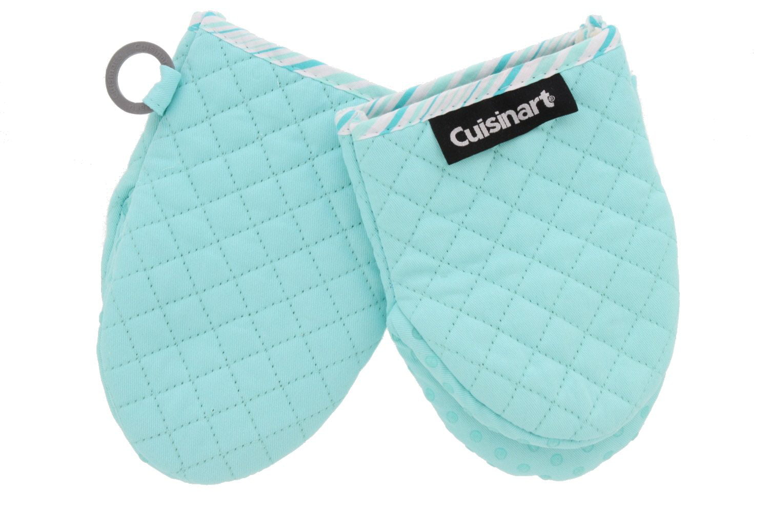 CUISINART Silicone Quilted Mini Oven Mitts GRAY  NEW 