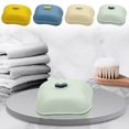 thumbnail image 1 of Jabonera de Viaje con Tapa - Jabonera de Plástico para Baño, Diseño con Drenaje, Color Amarillo, Azul, Beige y Verde, 1 of 6