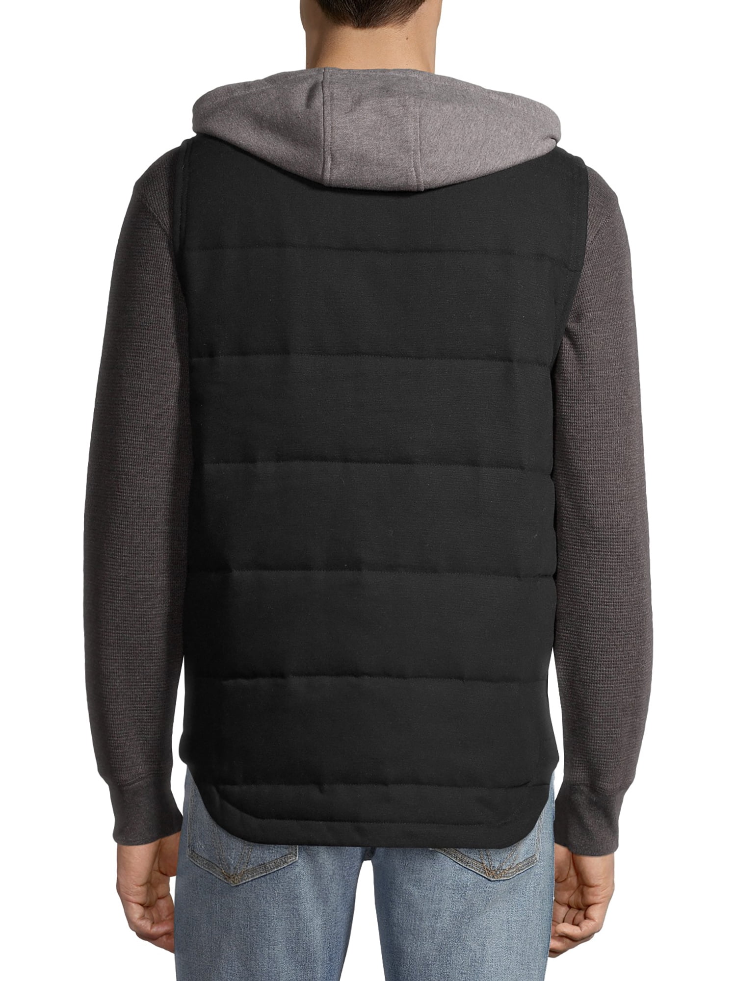 Wrangler Workwear Men's Flex Work Vest with Comfort Fleece Hood -  