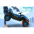 thumbnail image 6 of TOKTOO 24V Ride on Car for big Kids, 4WD Max 5Mph, 2-Seater Ride on UTV w/ 300W Powerful Motors, EVA Tires, Four Wheel Suspension, Remote Control-Blue, 6 of 14