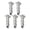1/8 oz 5pc, variant on 5 Pack 3/32 oz Sea Urchin Bait Anchor Sinkers, Barbed Lead Fishing Weights with T-Shape Bottom Grip, Soft Bait Keeper Claws for Saltwater Surf Fishing
