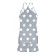 thumbnail image 4 of Conjunto de pijama de poliéster con tirantes finos y estampado de moda para mujer, 4 of 8