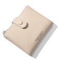 thumbnail image 1 of Cartera corta para mujer, cartera sencilla, monedero de PU, tarjetero, cartera de mano con cremallera de moda, 1 of 6