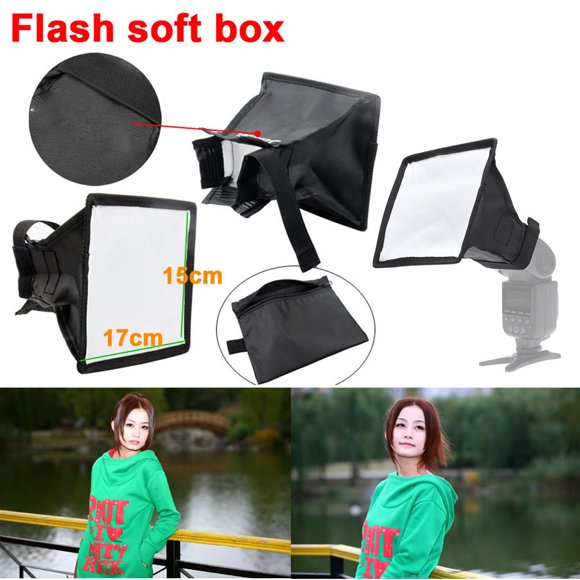 Awdenio 15*17cm Universal Mini Portable Softbox Diffuser For Flash Speedlite Speedlight