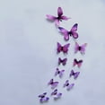 thumbnail image 4 of CCOCC 12Pcs Purple Glow in the Dark Butterfly Wall Stickers Removable,Luminous Butterfly Design Decal Art Wall Stickers Room Magnetic Decor Purple Butterfly Decorations(12Pcs,Purple), 4 of 7
