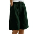 thumbnail image 1 of Pantalones cortos de pijama con estampado de cuadros y botones en la parte delantera para mujer - Ropa de dormir Pantalones cortos de estar por casa S-XXXL, 1 of 6
