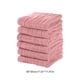 thumbnail image 3 of Paquete de 6 toallas faciales de algodón | 30 x 30 cm | Suaves, absorbentes y de secado rápido | Rosa, beige, verde y gris, 3 of 6
