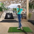 thumbnail image 2 of Gymax 5 x 3 FT Golf Hitting Mat Artificial Indoor Outdoor Turf Golf Training Mat 25 mm, 2 of 10