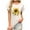 BeigeA, variant on Women's Personalized Custom POD T-Shirts Womens Summer Tops Summer Tunic Tops Short Sleeve Solid Color Loose Round Neck Tees Shirts Gift for Women