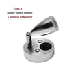 thumbnail image 3 of DC12v 24v RV Marine LED Reading Light Flexible Wall Lamp for Bedroom Decoration RV Lamp with USB Charger-Xin（Cool White B-Silver）, 3 of 5