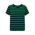 thumbnail image 3 of ZUKMRJPC Womens Summer Tops Crewneck Trendy Vintage Striped Slim Fit Tees Short Sleeve Casual Lightweight Basic T Shirts, 3 of 8