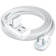thumbnail image 1 of Maximm Cable Cable De Extensión De Enchufe Plano Giratorio 360 De 10 Pies, 16 Awg, Cable De Extensión De 3 Salidas Múltiples, 2 Clavijas Con Cubierta De Seguridad, Blanco, Certificado Ul, 1 of 1