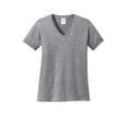 thumbnail image 4 of Port & Company Ladies Core Cotton V-Neck Tee, 4 of 5