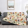 thumbnail image 2 of Fotbe Cute Vegetables Manta de Franela con Estampado, Manta Ultrasuave para Cama, Sofá, Auto, Hipoalergénica y Antibolitas-60"x50", 2 of 6
