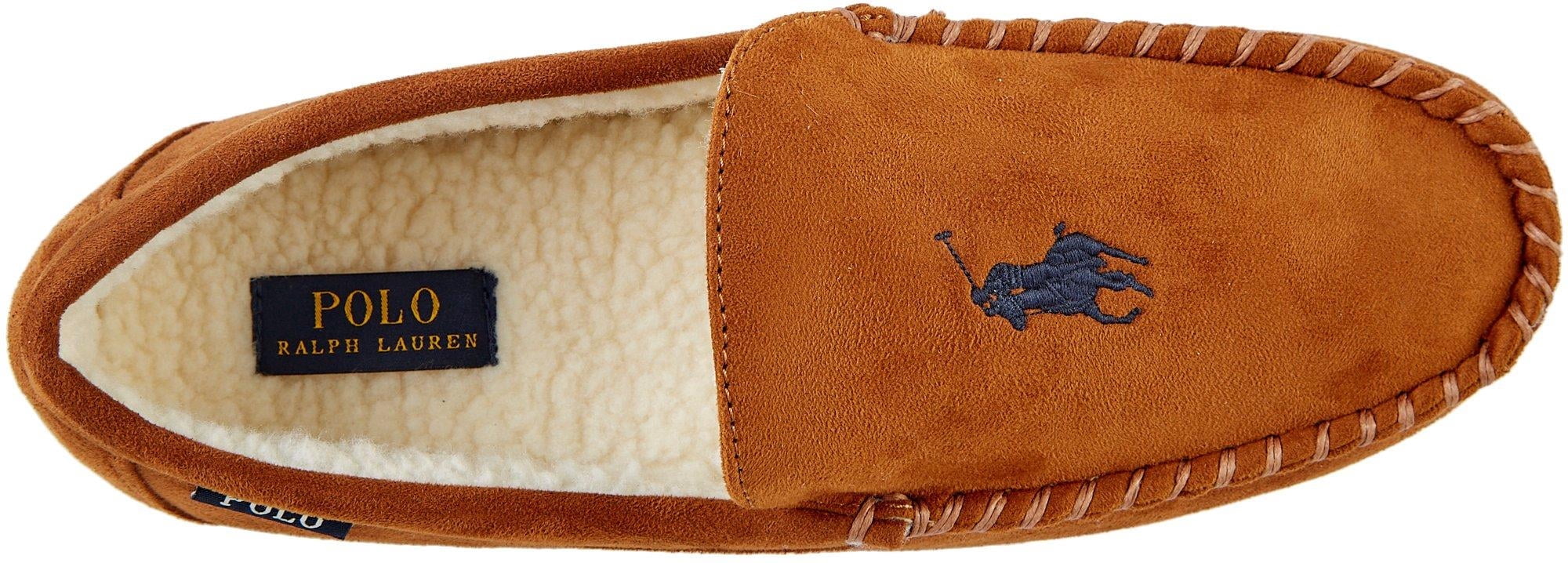 Polo by Ralph Lauren Brown Men\'s Faux Suede Slippers Sz 7 NIB New men main image 3