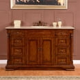 thumbnail image 2 of 58-inch Crema Marfil Marble Top Single Sink Bathroom Vanity, 2 of 5