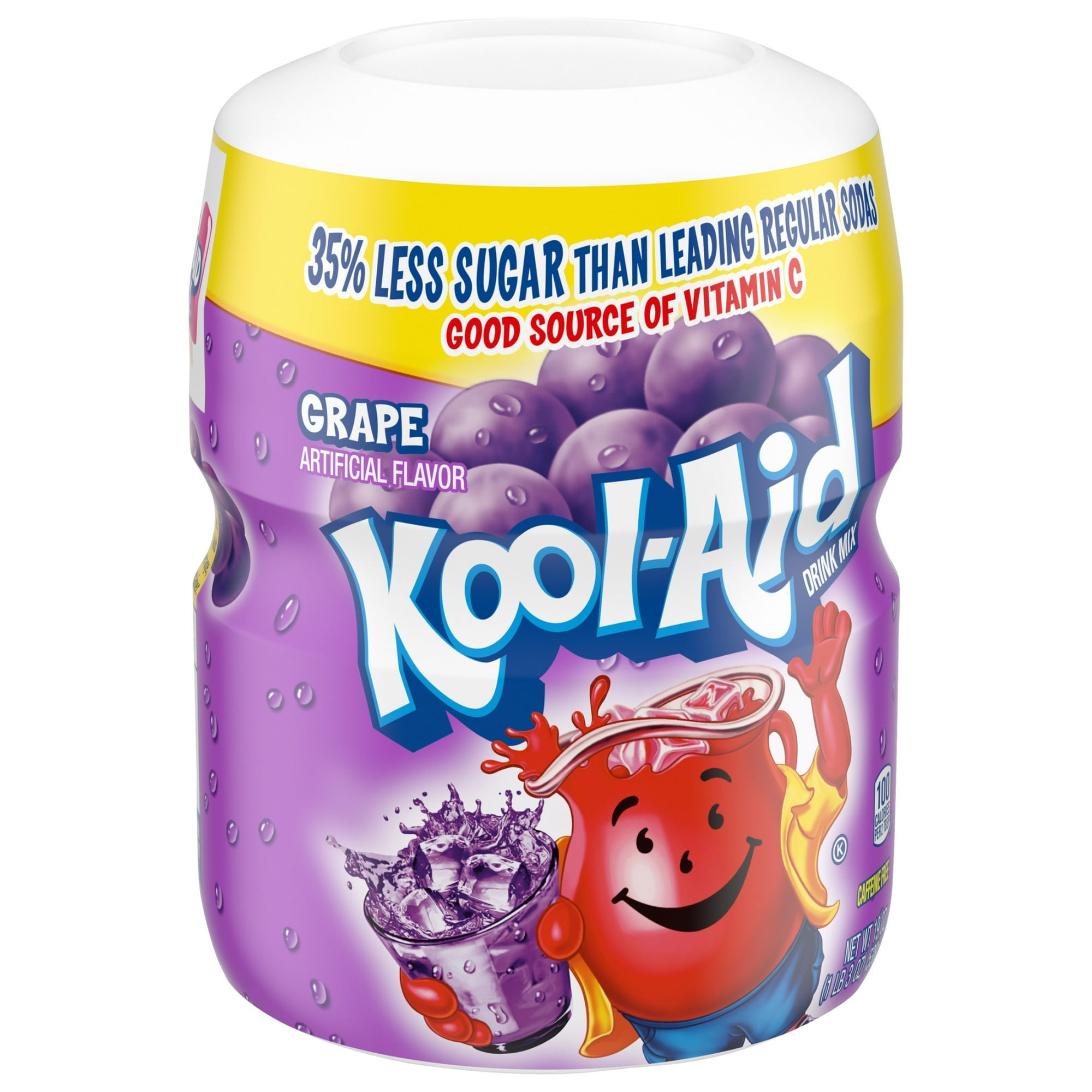 Kool-Aid Sugar Sweetened Powdered Drink Mix, 19 oz. (Cherry, Tropical Punch and Grape) Pack of 3