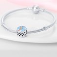 thumbnail image 3 of Jeffery Charms for Women Bracelet Necklace 925 Silver Christmas gingerbread man, cane candy, Snowman flower wreath Pendants,Christmas round snowman,Christmas, 3 of 7