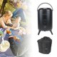 thumbnail image 4 of de aislamiento de acampada portátil de material acero inoxidable, equipo de camping de doble capa, de gran capacidad con bolsa de mano, jarra para - Negro 8L, 4 of 9