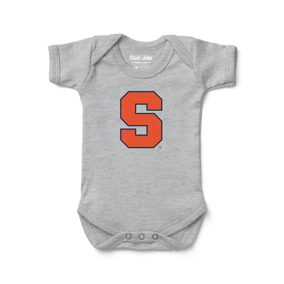 Infant Chad & Jake Heather Gray Syracuse Orange  Bodysuit