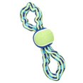 thumbnail image 2 of CHOK Colorful Ropes Blue/Green Rope with Tennis Ball Dog Toy Medium 1 pk, 2 of 2