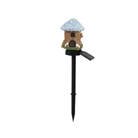 

Solar resin house outdoor waterproof lamp garden decoration lawn landscape lamp