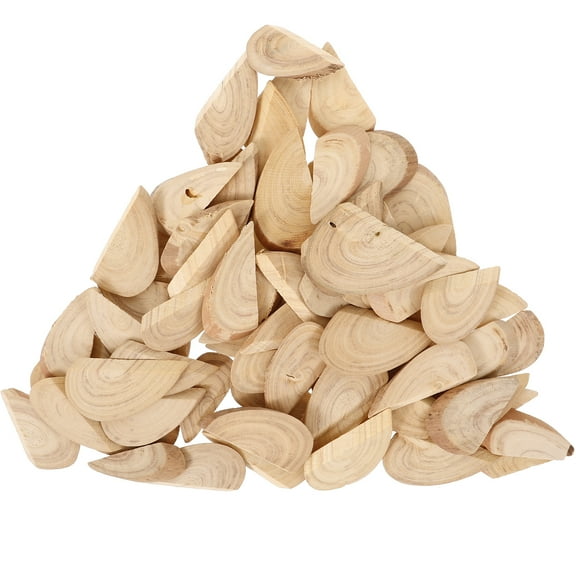 70 Pcs Crafts Board Driftwood Pieces 4.50X3.00X0.70CM Beige