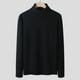 thumbnail image 1 of Blusa y camisa de manga larga con cuello alto para hombre, informal, de moda, de color liso, cálida, de punto, de manga larga, de poliéster., 1 of 5