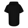 thumbnail image 3 of Tiijoy Boys Linen Hooded Short Sleeve Shirt Casual Breathable Button Down Shirt, Sizes 5-14, 3 of 8