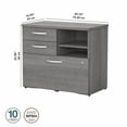 thumbnail image 4 of Studio C Office Storage Cabinet with Drawers in Platinum Gray - Engineered Wood, 4 of 7
