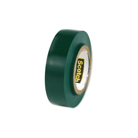 Scotch Mini Color Coding Vinyl Electrical Tape: 1/2 in. x 20 ft. (Green)