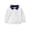 White, variant on Atogsazn Toddler Boys Lapel Collar Sweatshirt Kids Casual Crew Neck Long Sleeve Sweater Fall Winter Tops Sky Blue 7-8 Years Fashion