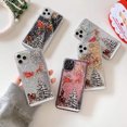 thumbnail image 4 of Funda de teléfono de Feliz Navidad para iPhone, carcasa trasera con purpurina, arena movediza dinámica, 15, 14, 12, 11, 13 Pro Max, 11Pro, 4 of 5