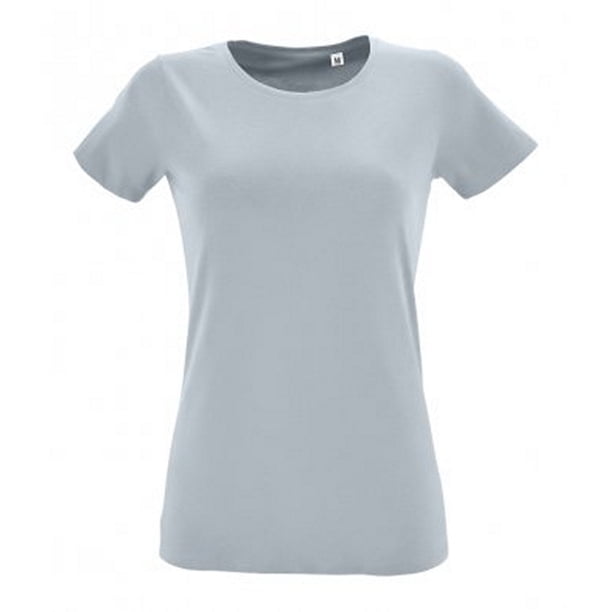 SOLS - Camiseta de manga corta para mujer (Gris puro)