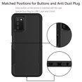 thumbnail image 4 of For Samsung Galaxy A03S Case, Phone Case for Galaxy A03S 6.5 inch, Takfox Sturdy Rugged 2 in 1 Hybrid Heavy Duty Armor Hard Plastic & Rubber Shockproof Full Body Bumper Cover (Black), 4 of 9