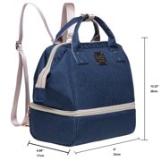KAUKKO Multi-Function Bag Baby Backpack Large Capacity Backpack(08-Blue)