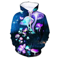 thumbnail image 3 of Nueva sudadera con capucha con estampado 3D de patrón de hongos para hombre, moda urbana de otoño e invierno, sudadera informal de gran tamaño para hombre, 6XL, 3 of 5