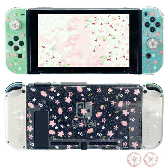 FANPL Étui Pailleté Transparent pour Nintendo Switch, Coque Rigide Cu