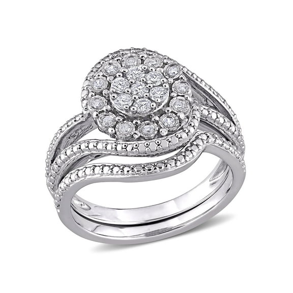 Everly Women's Diamond Sterling Silver Bridal Set