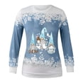 thumbnail image 4 of jsaierl Oversized Sweatshirts for Women Crew Neck Long Sleeve Shirts Christmas Gnomes Pattern Tops Dressy Casual 2025 Blouse Tee Pullover, 4 of 5