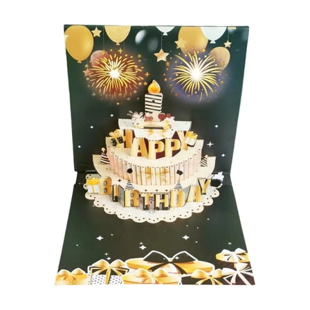 Musical Light Up Birthday Card 3D Happy Birthday Card for Kid Women Men