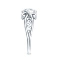 thumbnail image 3 of Rosec Jewels Lab Grown Diamond Cushion Engagement Ring - EF-VS Quality - Gift For Women, 925 Sterling Silver, US 4.00, 3 of 8