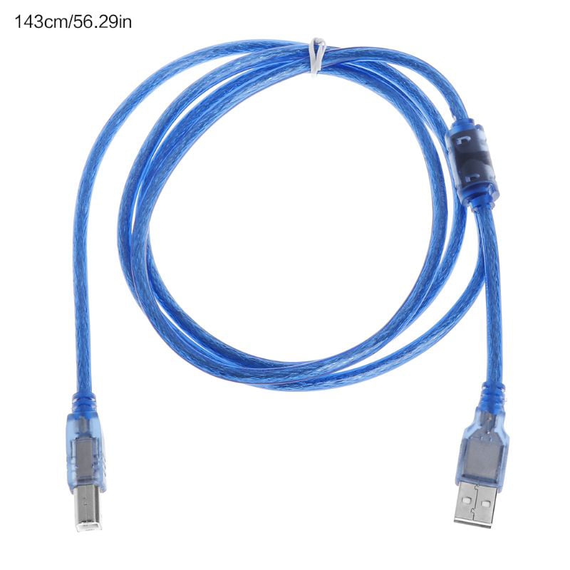 3m Printer Parts - Printer Parts High Speed Transparent Blue USB 2.0 Printer Cable Type A Male to Type B Male Dual Shielding for 0.3m Color: 1m 1m 1.5m 