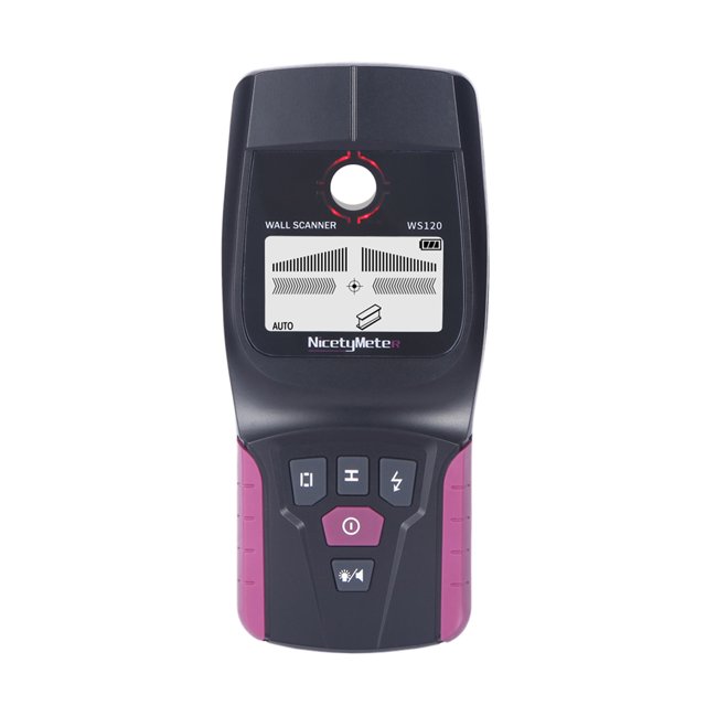 Graflsoa WS120 Advanced Wall Scanner for Detecting Metal, Wood, and Live Wires in Walls, Floors, and Ceilings with High Accuracy and Portable Design (Batteries Not Included)