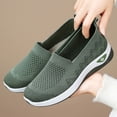 thumbnail image 2 of longantii Orthopedic Shoes for Women Arch Support Slip on Non Slip Sneakers Wide Width Mesh Stretch Volleyball Shoes Comfortable 2026 New Orthopedic Shoes Green, 2 of 8