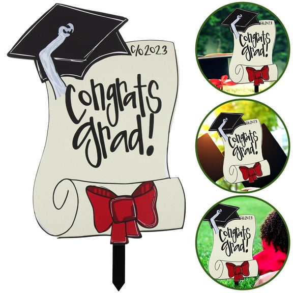 ELAYARD Graduation Season Insert Sign Acrylic 1Set for Yard and Party Decor