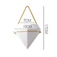 thumbnail image 5 of Maceta Triangular De Cerámica Para Aire, Contenedor De Decoración Para Colgar En La Pared, Ideal Para Plantas De Cactus Suculentas, Maceta Para Decoración Del Hogar Inevent HA024127-01, 5 of 5