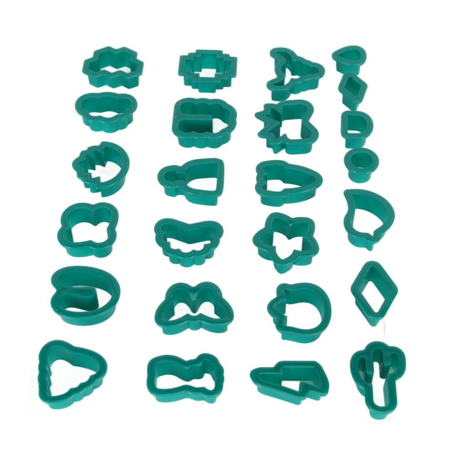 Cortadores De Aretes De Arcilla De Polímero, Para Escultura, Pasteles, Fondant Y Verduras, Cuchillas De Acero Inoxidable, 25 Formas Kit De Fabricación De Joyas De Bricolaje