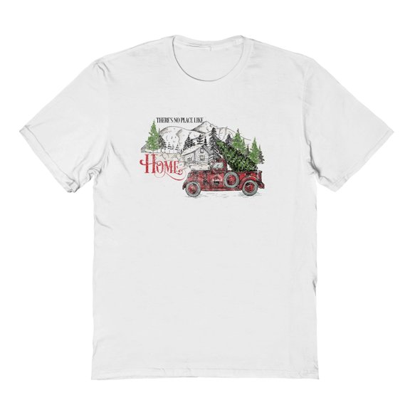 Haywood & Main There Is No Place Graphic White Men's Cotton T-Shirt